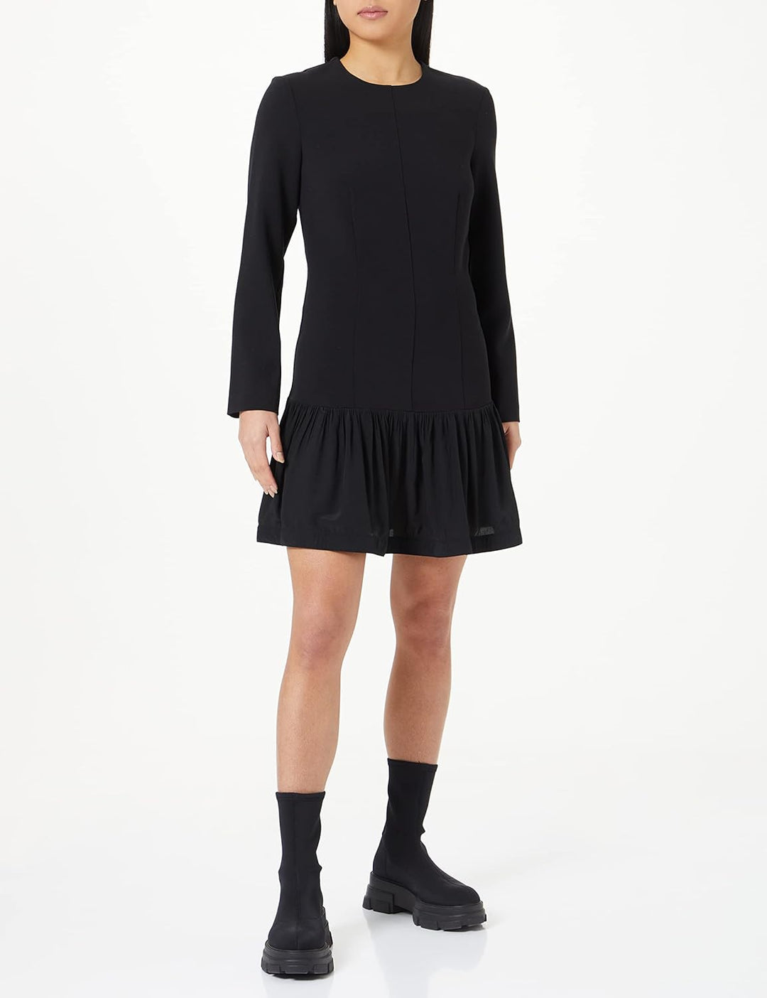Sisley Damen Dress 42 Black 100, 42 Black 100