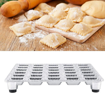 Ravioli-Form aus Aluminiumlegierung Knödel-Gebäck-Formenbauer Küchenhelfer Mini Squares Ravioli Make