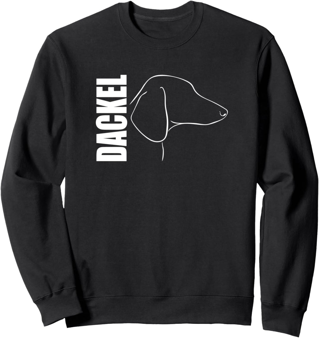 Dackel Profil Hunderasse Jagdhund Hunde Sweatshirt