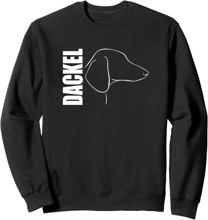 Dackel Profil Hunderasse Jagdhund Hunde Sweatshirt