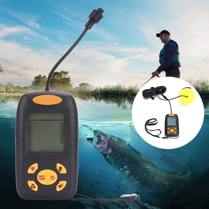 Fischfinder, Angeln Sonar Sensor Wandler Tiefe Sonar Echolot Angelfinder Alarm Fischidentifikator De