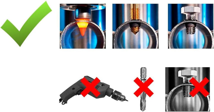 Sellon24 Wandhandlauf Edelstahl AISI 304 Ø42,4 mm pulverbeschichtet Schwarz RAL 9005 - FlowDrill-Gew