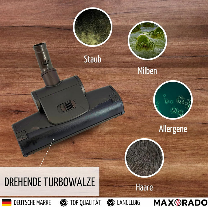 Turbodüse passend für Dyson V6 DC59 DC61 DC62 DC74 DC72 DC33 DC37 DC39 DC41 Staubsauger Bodendüse Tu
