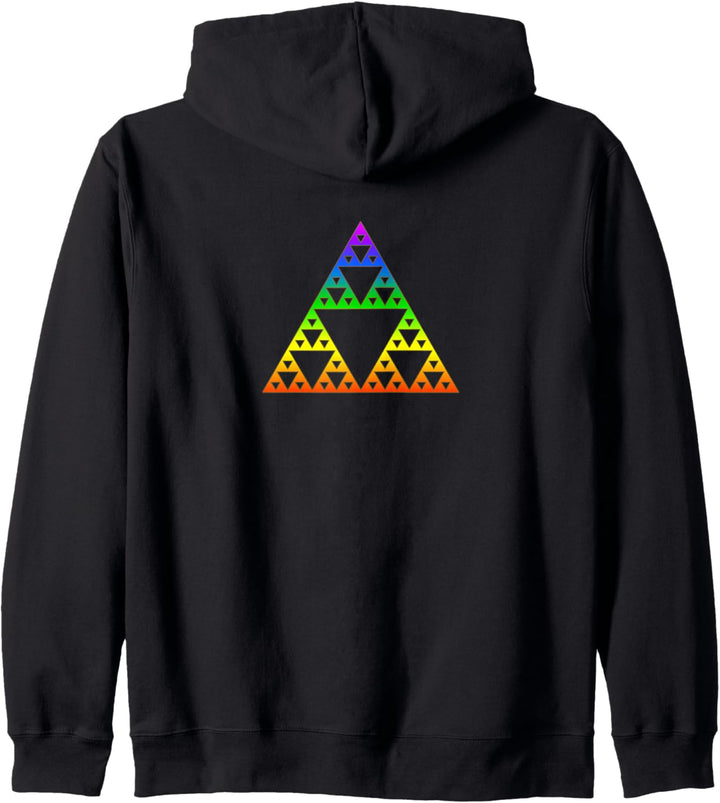 Mathematik Sierpinski Dreieck Fraktale Geometrie Unendlich Kapuzenjacke