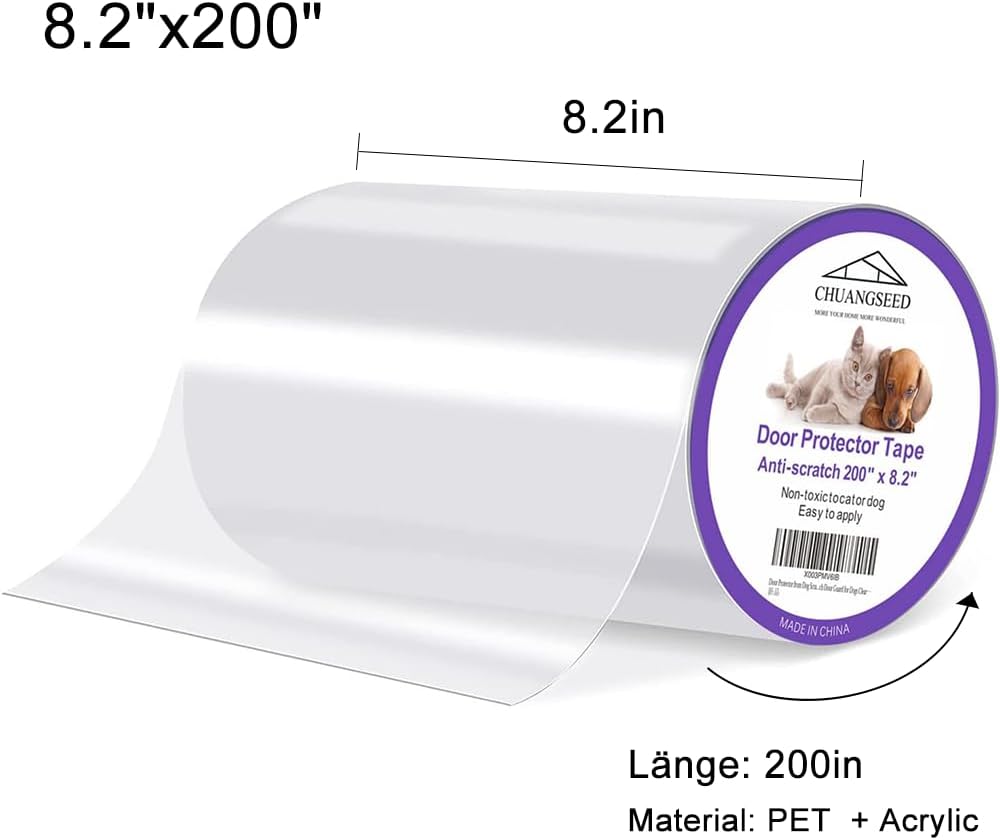 CHUANGSEED Kratzschutz Katze Tape 5m x 21cm, Kratzschutz Sofa Transparent Kratzschutz Pad Möbelschon