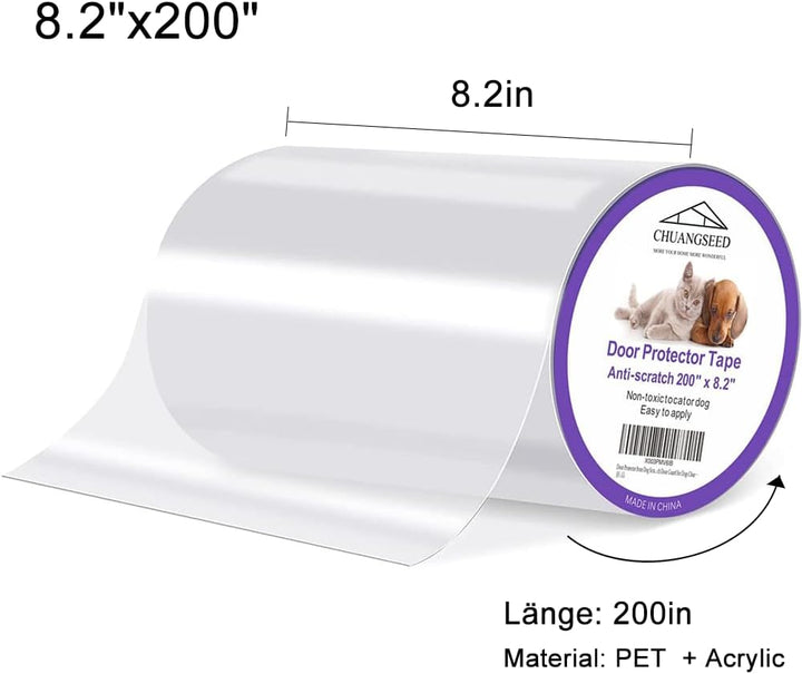 CHUANGSEED Kratzschutz Katze Tape 5m x 21cm, Kratzschutz Sofa Transparent Kratzschutz Pad Möbelschon