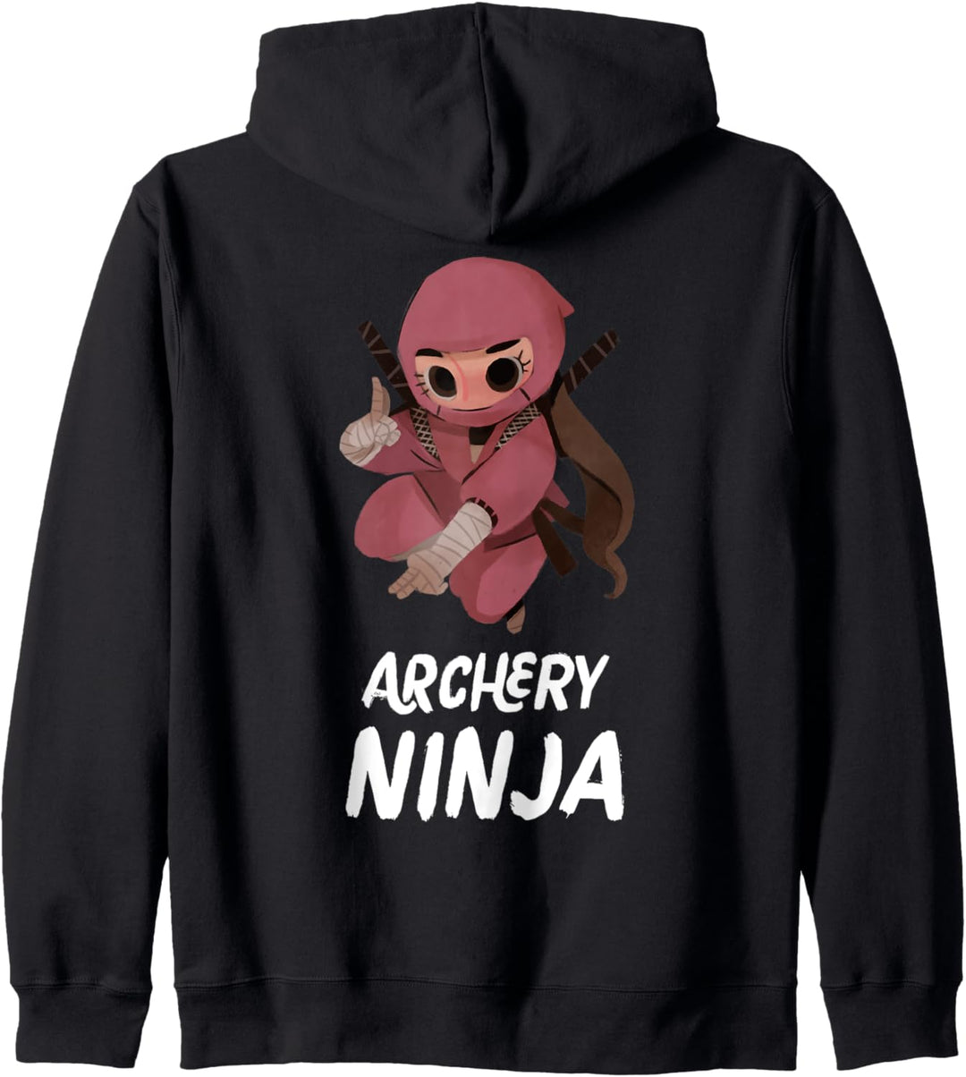 Bogenschiessen Ninja Mädchen Lustiger Sport Kapuzenjacke