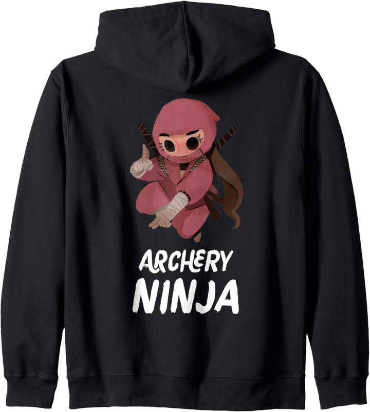 Bogenschiessen Ninja Mädchen Lustiger Sport Kapuzenjacke
