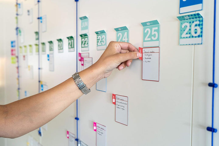 PATboard Full planning board set - Magnetkarten für eine Lean Plantafel - Plane ein ganzes Jahr, Ful