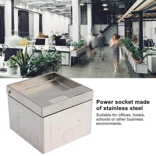 Eingebettete Steckdosenboxen AC250V Verdeckte Steckdose Edelstahl PC Flammhemmende Versenkte Versenk