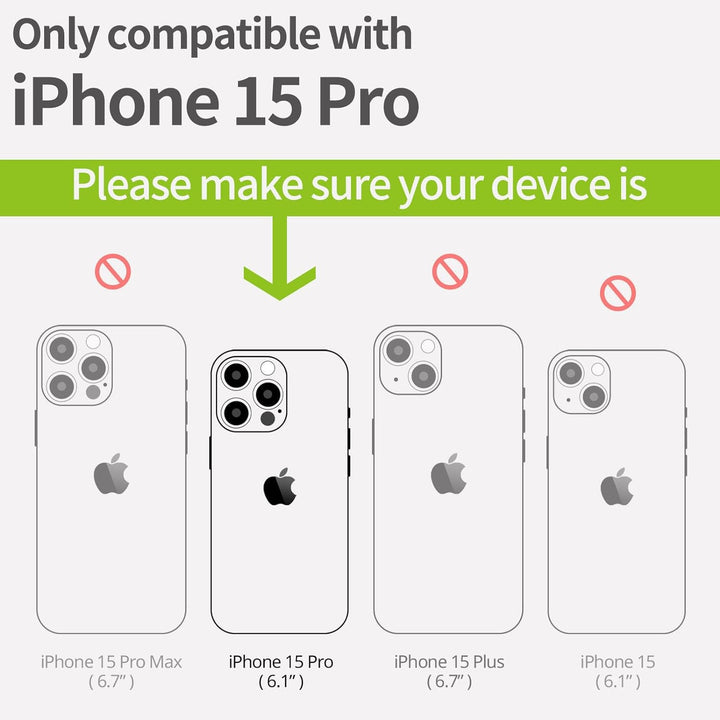 Carveit Holz Handyhülle für iPhone 15 Pro Handyhulle kompatibel mit MagSafe Massivholz für Apple 15