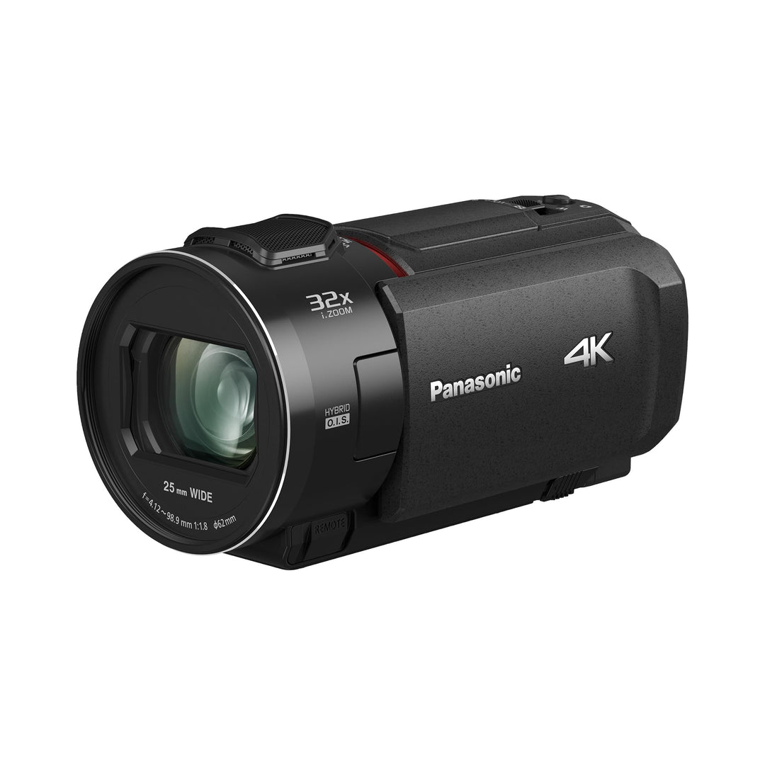 Panasonic HC-VX3E-K 4K-Camcorder, Video (25p), 25-mm-F1.8-Weitwinkelobjektiv, 24-facher optischer Zo
