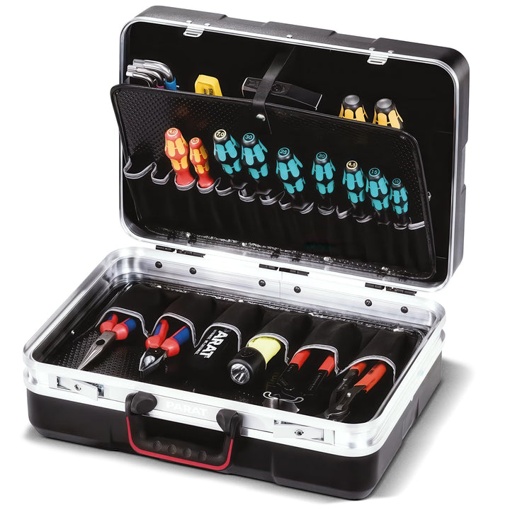 PARAT SILVER Beginner Werkzeugkoffer | Werkzeugkoffer leer | Robuster Werkzeugkasten & Toolbox aus A