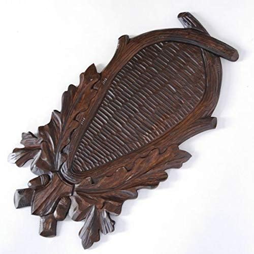 GTK - Geweihe & Trophäen KRUMHOLZ Trophäenschild geschnitzt für Rothirsch Hirschgeweih Hirsch