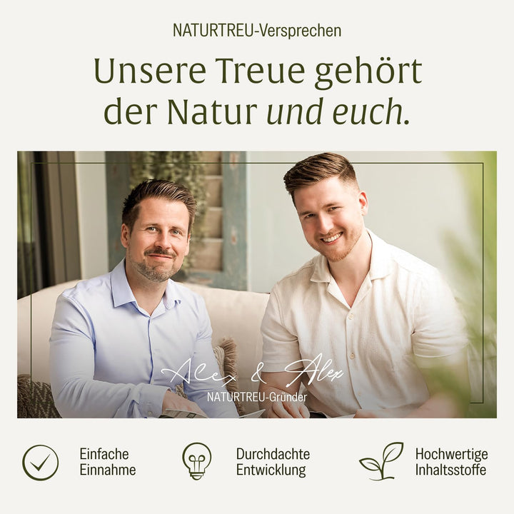 NATURTREU® Goldelixier Goldene Milch Pulver - zur Zubereitung von Kurkuma Latte - enthält 300 g Pulv