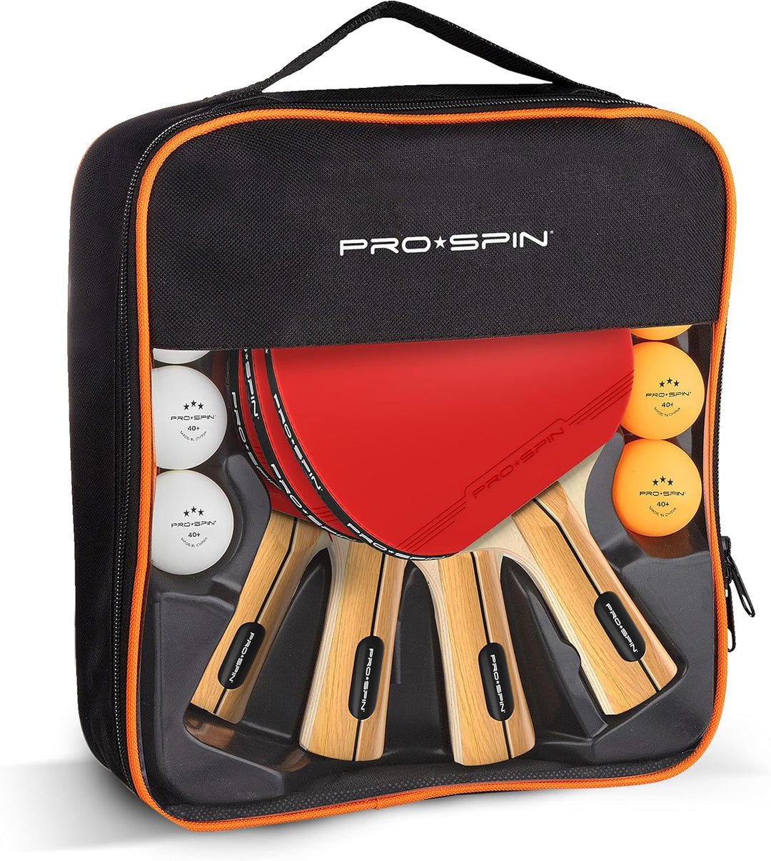 PRO-SPIN Tischtennisschläger – Hochleistungs-Tischtennis Set | Premium Tischtennisschlaeger, 3-Stern