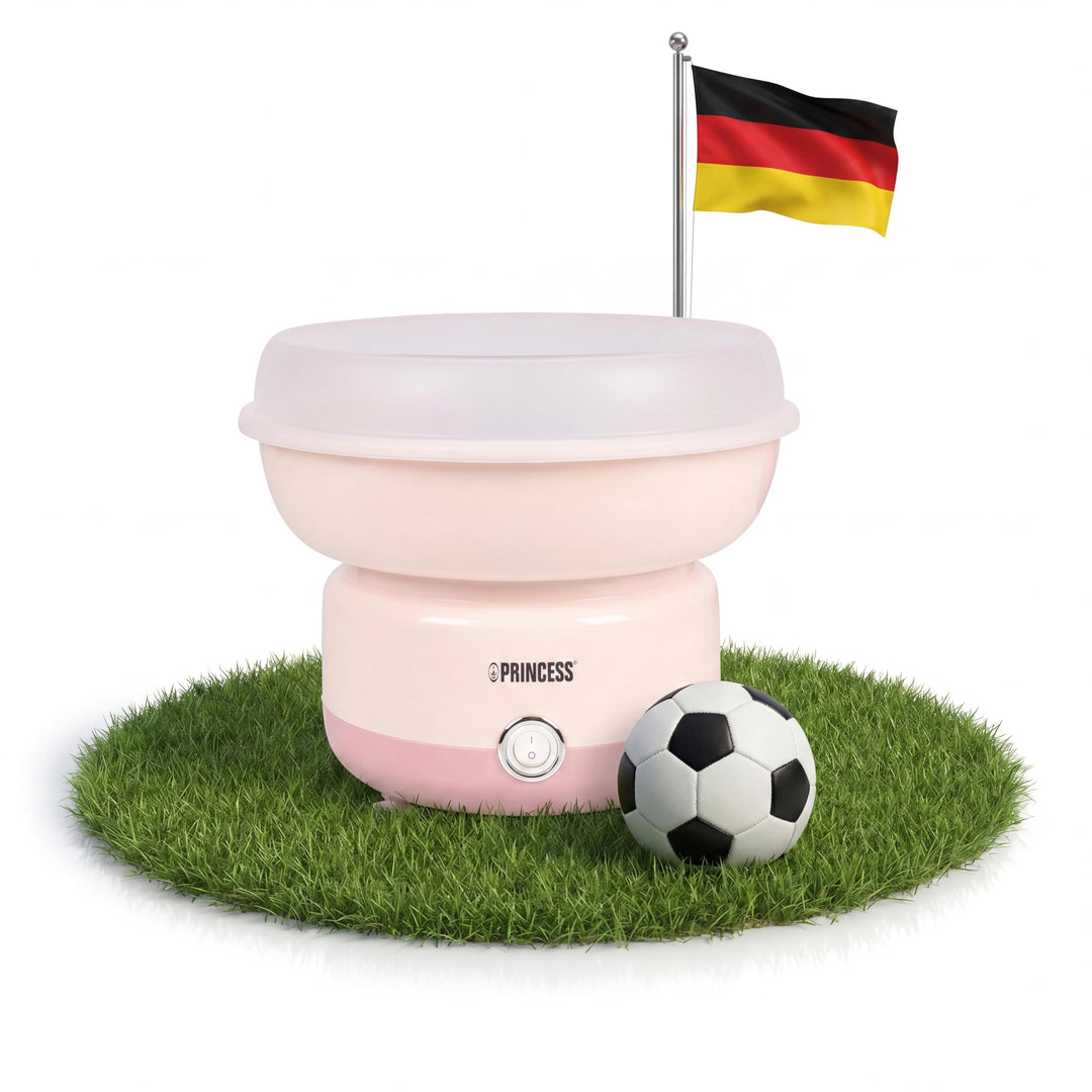 Princess Zuckerwattemaschine, 500W Leistung, BPA-frei, Kompaktes Design, Mit 10 Stäbchen & Messlöffe