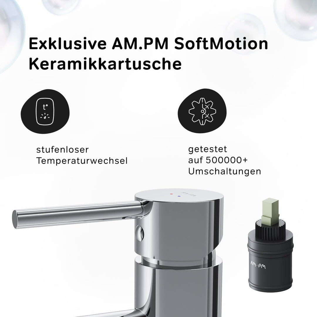 Wasserhahn Bad Hoch, Waschbecken Badarmatur, Mischbatterie Waschbecken aus Messing, Waschtischarmatu