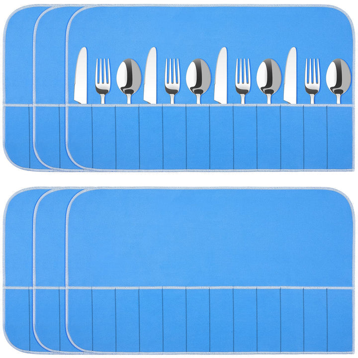 Silberne Aufbewahrungstaschen Silber Aufbewahrungstuch AntiAnlaufen Silber Schutzbeutel Blau Halter