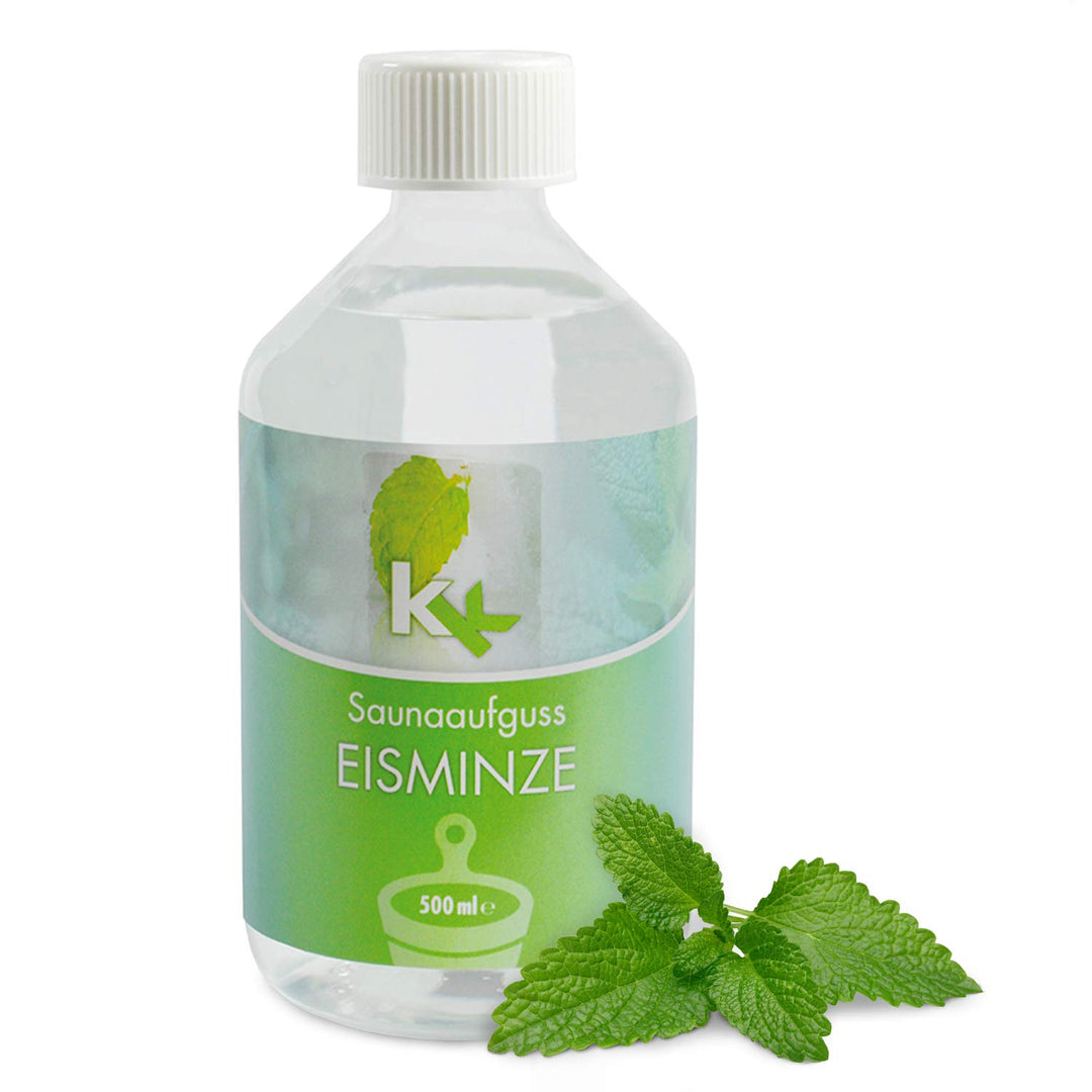 KK Sauna Aufguss Konzentrate PREMIUM | 500 ml Flasche | Made in Germany | Wellness für Zuhause | Eis