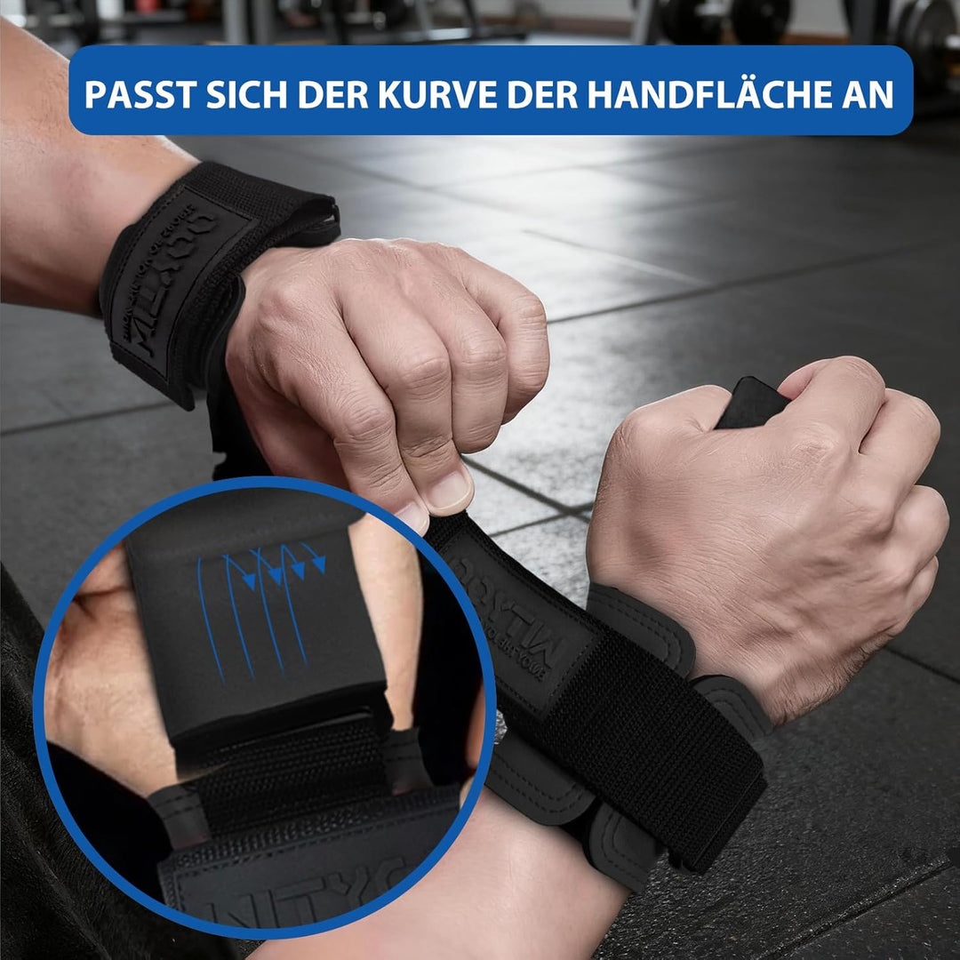 Zughilfen Haken Krafttraining, Fitness Powerlifting Weight Lifting Hook, Lifting Straps für Männer &