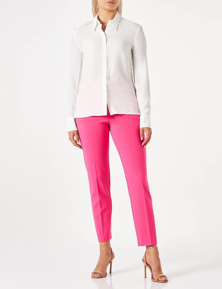 Pinko Damen Claudie Camicia Crepe De Chine Bluse 46N Z05_bianco-biancaneve, 46N Z05_bianco-biancanev