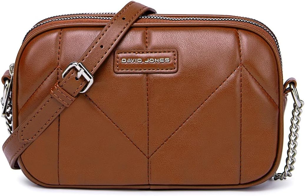 David Jones - Dämen Kleine Umhängetasche - Frau Mini Handtasche PU Leder - Handy Tasche Multi Tasche