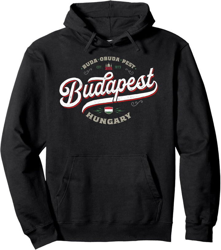 Budapest Ungarn | Vintage Ungarische Stadt Souvenir Reisen Pullover Hoodie