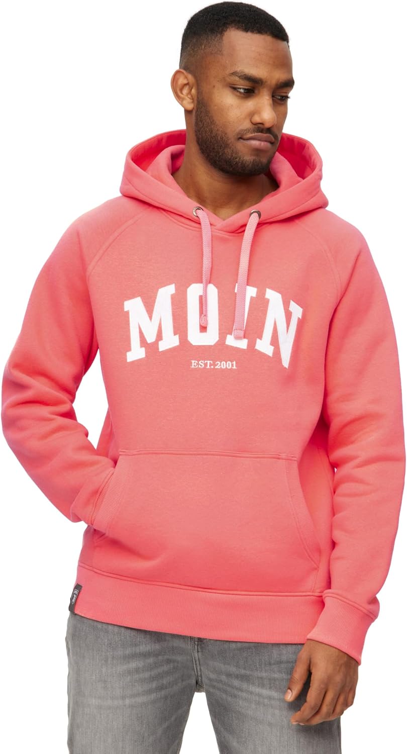 derbe Herren Hoodie Moin GOTS S Dubarry Pink, S Dubarry Pink