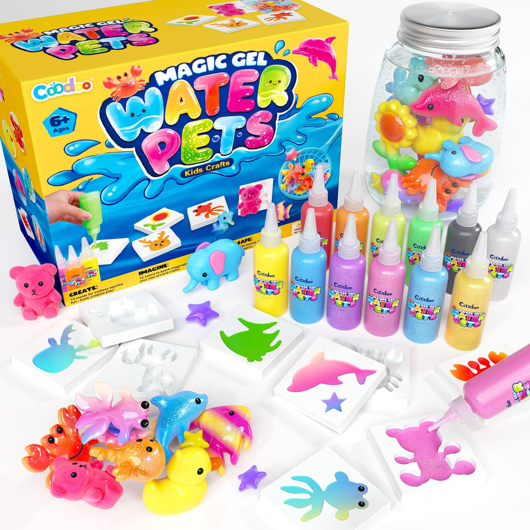 Magic Water Elf Bastelset Kinder - DIY Squishy Wasser Gel Set Basteln Mädchen Jungen Montessori Spie