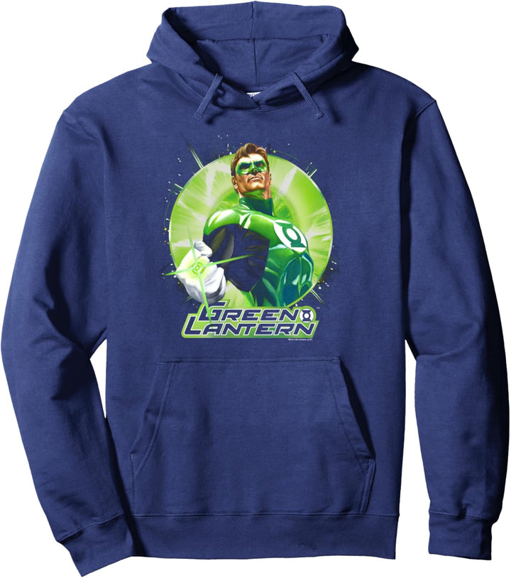 Green Lantern Green Static Pullover Hoodie