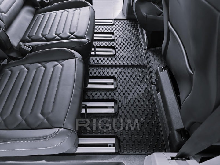 Gummimatten passt für Ford Tourneo Custom FH 3-Sitz + 1.Reihe | Baujahr ab 2024, Fahrerhaus 3-Sitz,