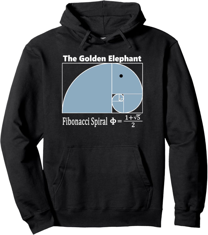 Fibonacci Spirale - Der goldene Elefant Mathe Pullover Hoodie