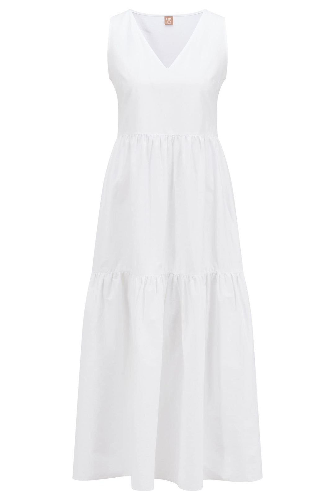 BOSS Damen Kleid C_Ditesta 38 White100, 38 White100