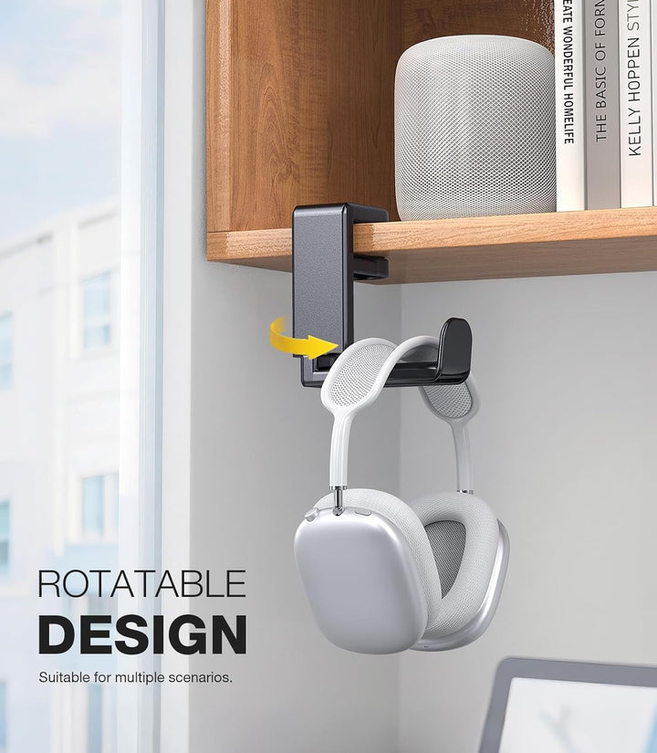 Coolpow Headset Halterung für Gaming Tisch【360° Drehbar】 Kopfhörer Ständer Tisch Kopfhörerhalter Ein