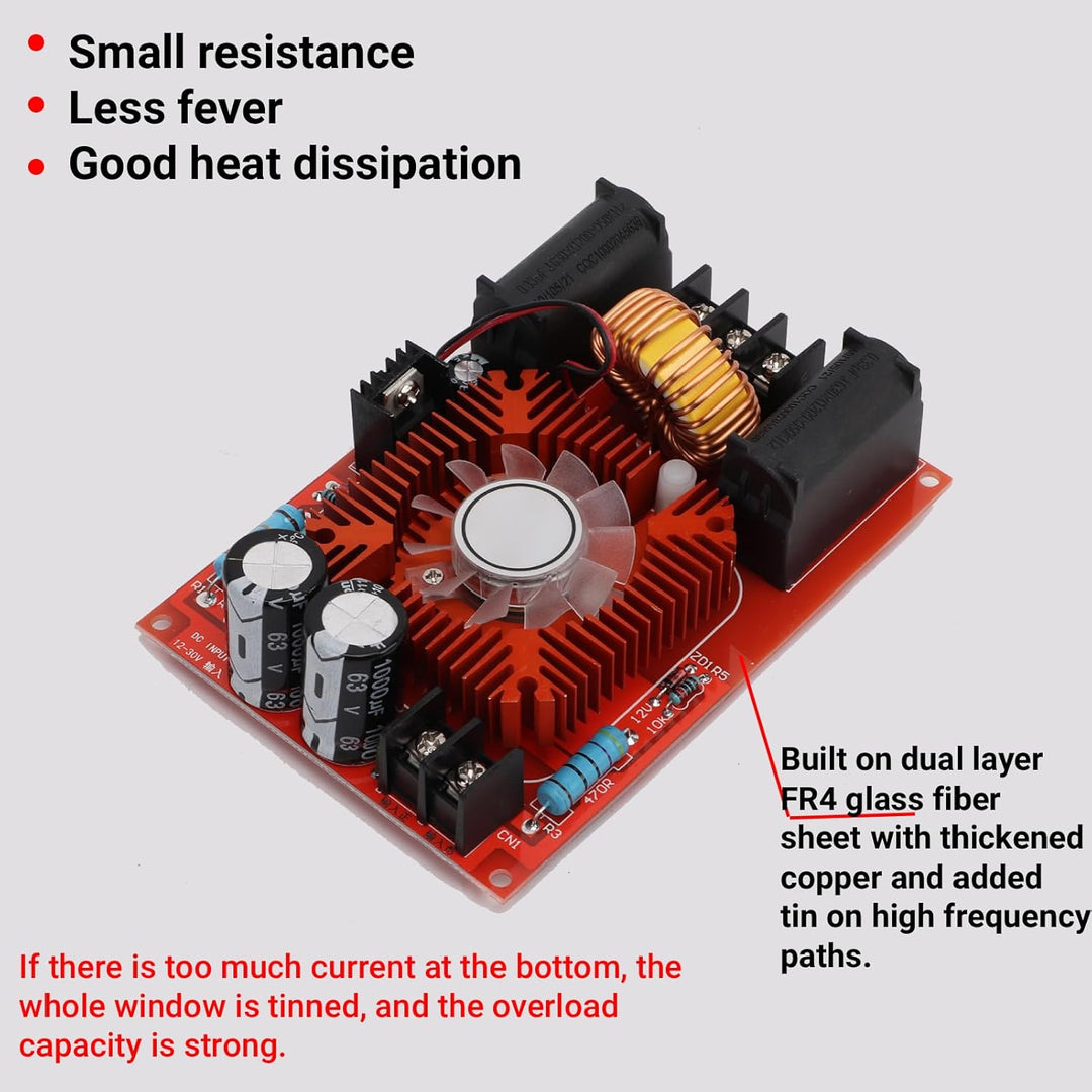 ZVS Treiberplatine Spule Stromversorgung Boost Hochspannungsspule Flyback-Treiber Generator Heizmodu