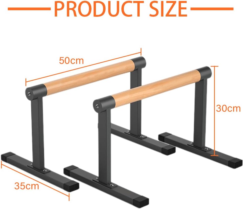 Parallettes Bars, Bounabay Liegestütz-Ständer, Griff-Set, Heim-Fitness-Studio, Parallele Dip-Bars fü