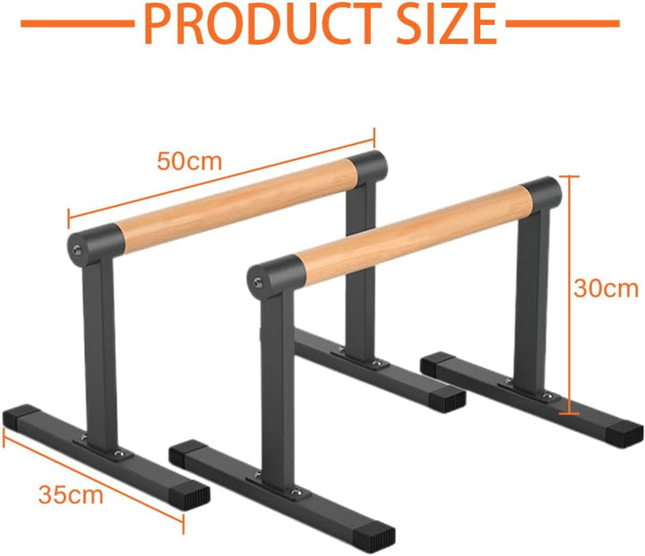Parallettes Bars, Bounabay Liegestütz-Ständer, Griff-Set, Heim-Fitness-Studio, Parallele Dip-Bars fü