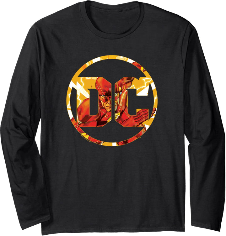 The Flash DC Comics Logo Langarmshirt