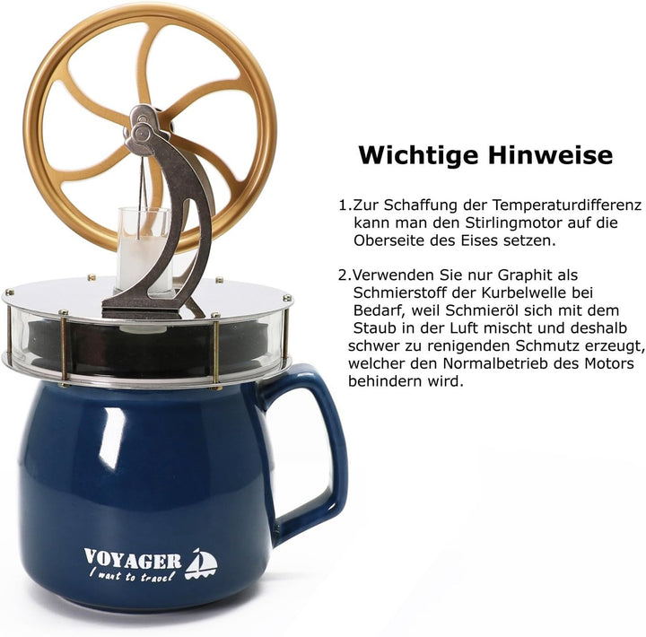 Exqline Stirlingmotor Sterling Engine Stirling Motor Sterling Motor Handwärme Stirling Pädagogisches