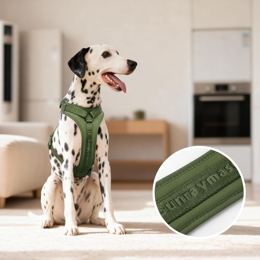 No Pull Hundegeschirr mit weicher Lycra-Polsterung, atmungsaktiver Komfortweste aus Mesh, Verstellba