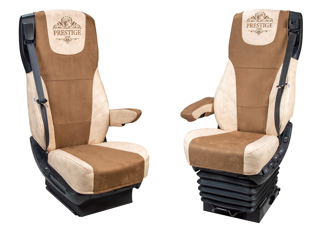 Sitzbezug für DAF 106 XF ab 2013 - LKW Sitzbezug Beige - Beifahrersitz Ungepolstert - Zubehör, BEIGE