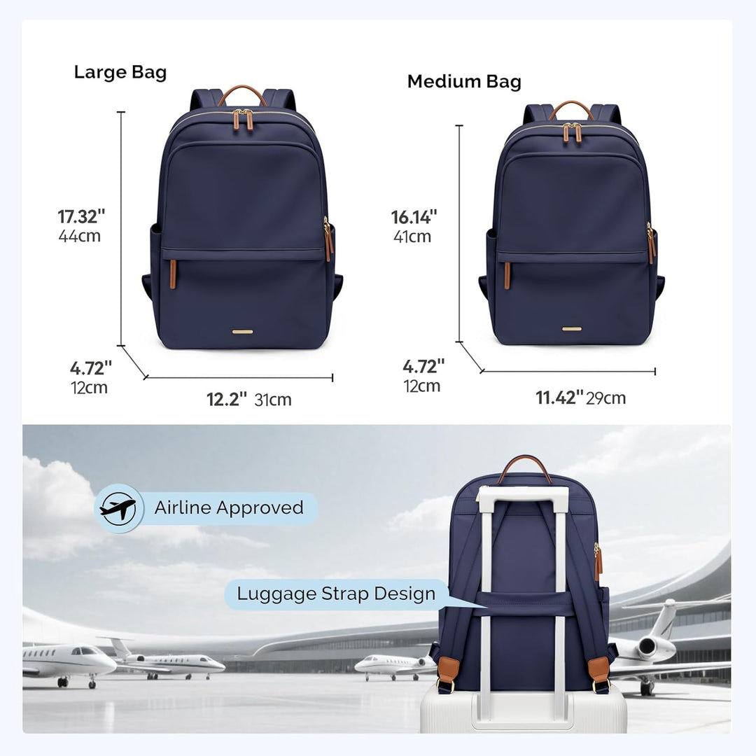 GOLF SUPAGS Laptop Rucksack für Damen Casual Daypack für Arbeit Reisen College Schulrucksack Handtas