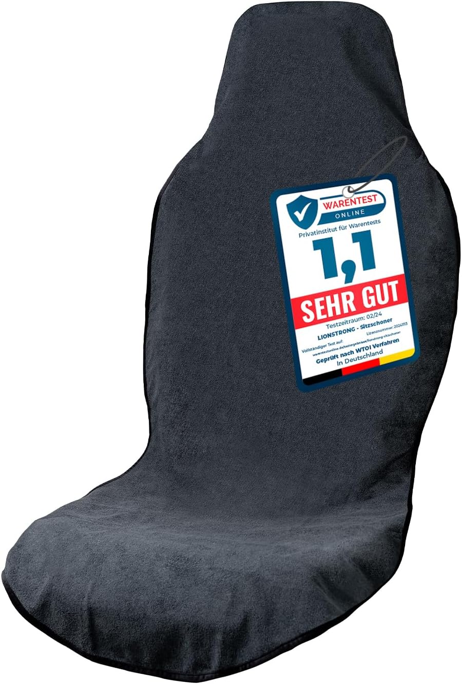 LIONSTRONG Sitzschoner für Autositze, Sitzbezug Werkstatt Auto, universal Autositzschoner, Sitzbezüg