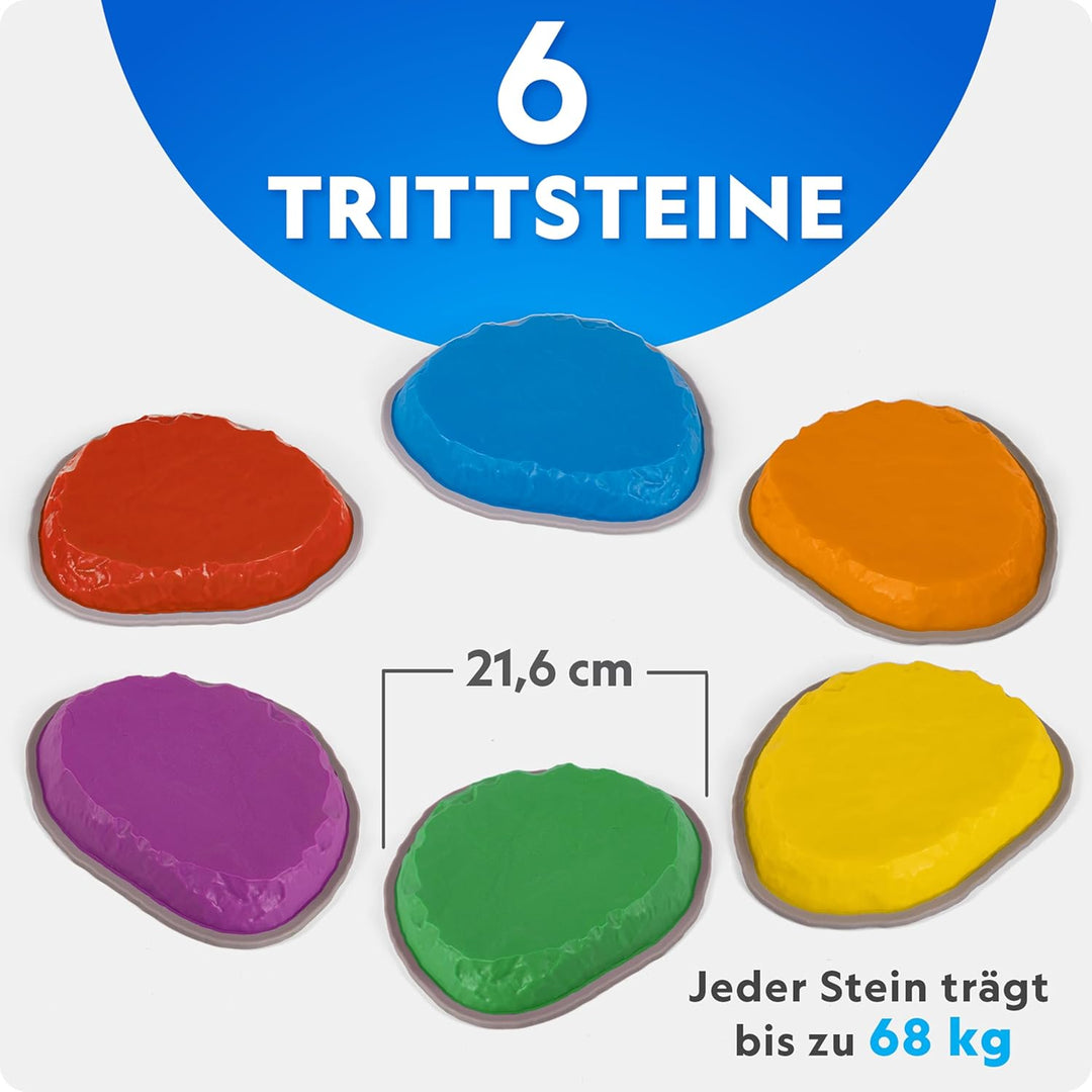 NATIONAL GEOGRAPHIC Trittsteine für Kinder – Robuste, rutschfeste Steine fördern die grobmotorischen