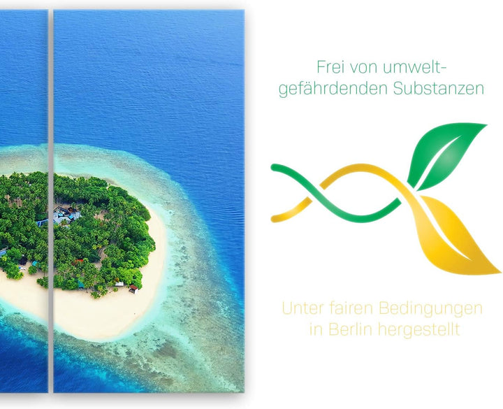 ge Bildet Bild auf Leinwand | Landschaftsbilder - Kleine tropische Insel im Ozean - Malediven R in 9