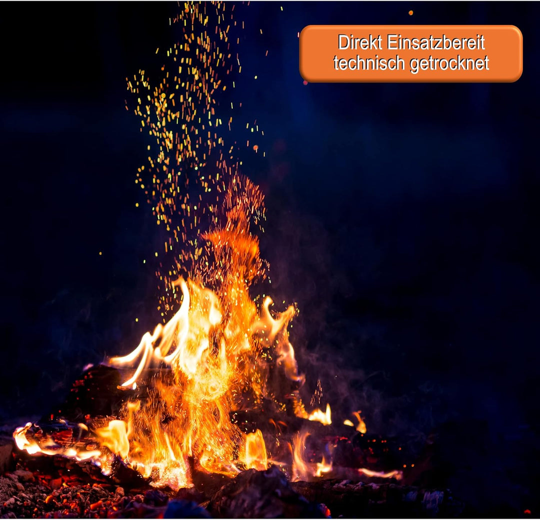 BTT-MHS Brennholz Mischholz(ca. 33cm) 20kg getrocknet Kamin Ofen Stammholz Feuerholz Grillholz 33 cm