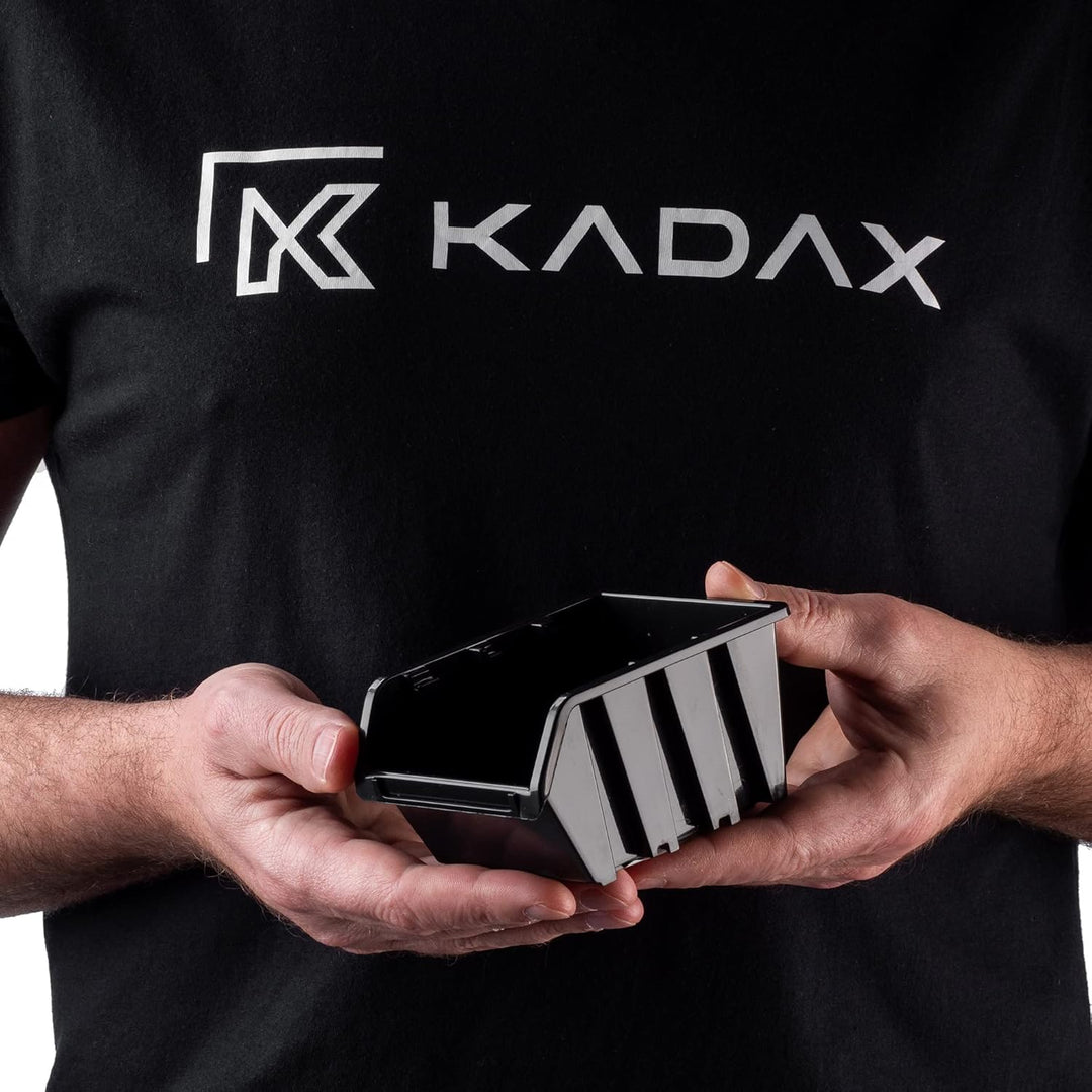 KADAX Werkstatt-Stapelkiste, Stapelbox aus PP Kunststoff, Sichtlagerbox in verschiedenen Grössen, La