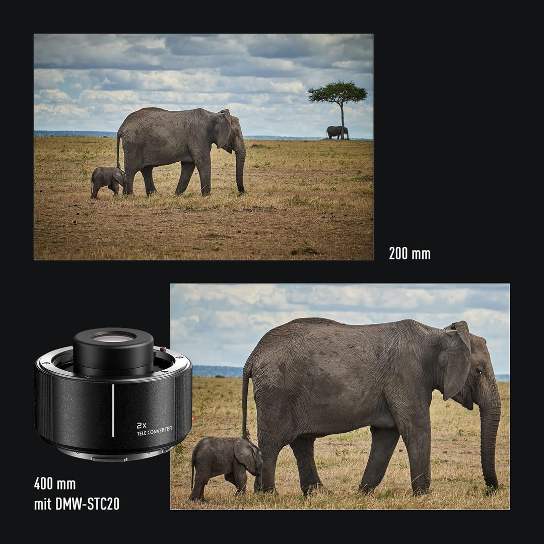 Panasonic S-E70200E LUMIX S PRO Objektiv (70-200mm, F2.8, Staub, Spritzwasser und Kälteresistent) Sc