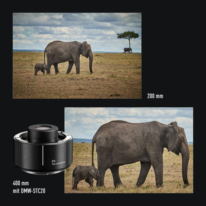 Panasonic S-E70200E LUMIX S PRO Objektiv (70-200mm, F2.8, Staub, Spritzwasser und Kälteresistent) Sc